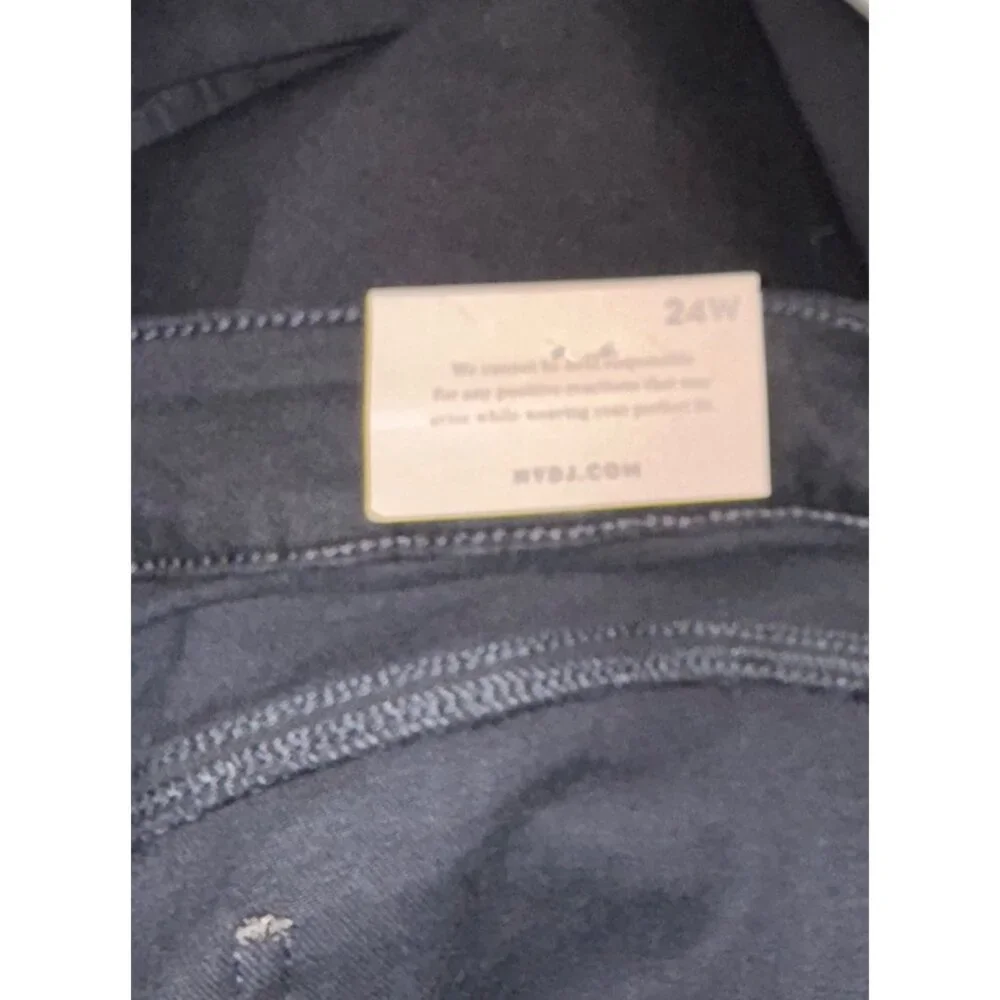 NYDJ Womens Marilyn Straight Leg Jeans Size 24W Black Denim new $99